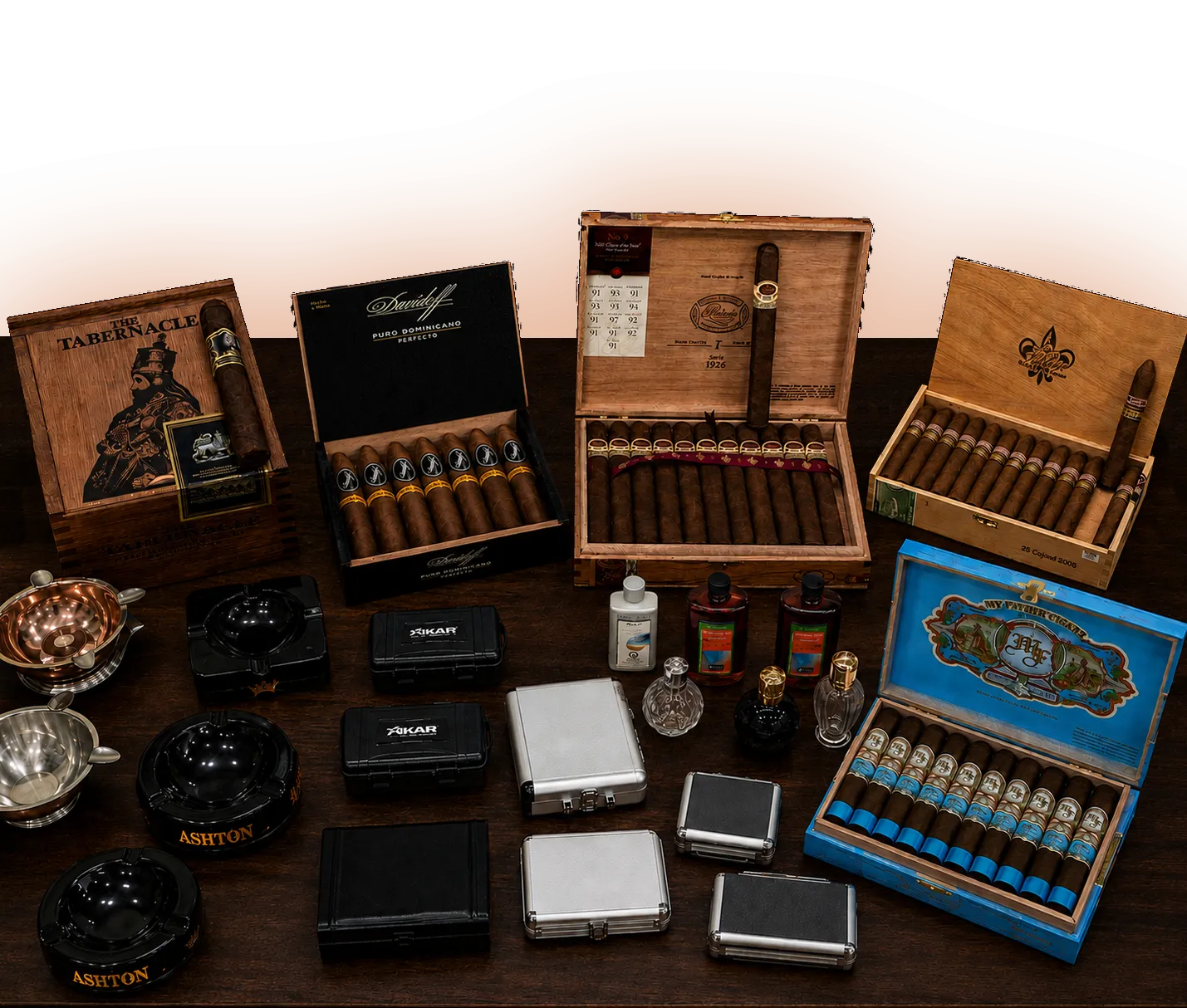 Churchill's Fine Cigars premium cigar shop interior