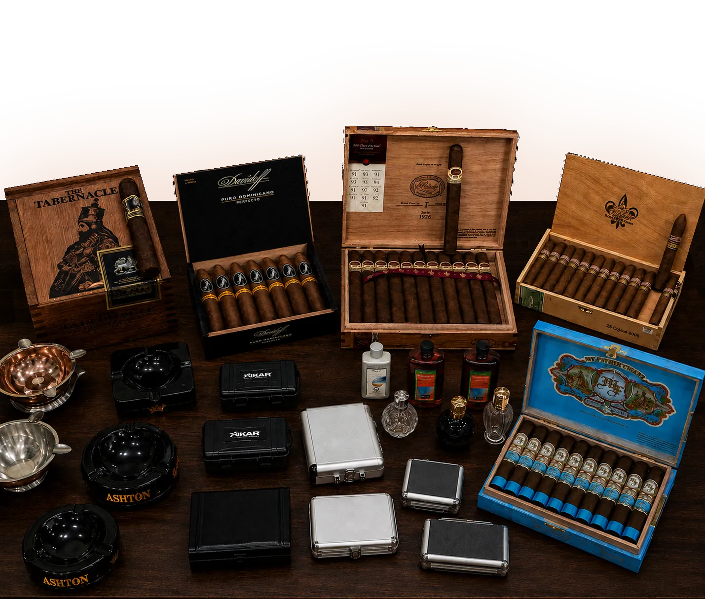 Churchill's Fine Cigars premium cigar shop interior