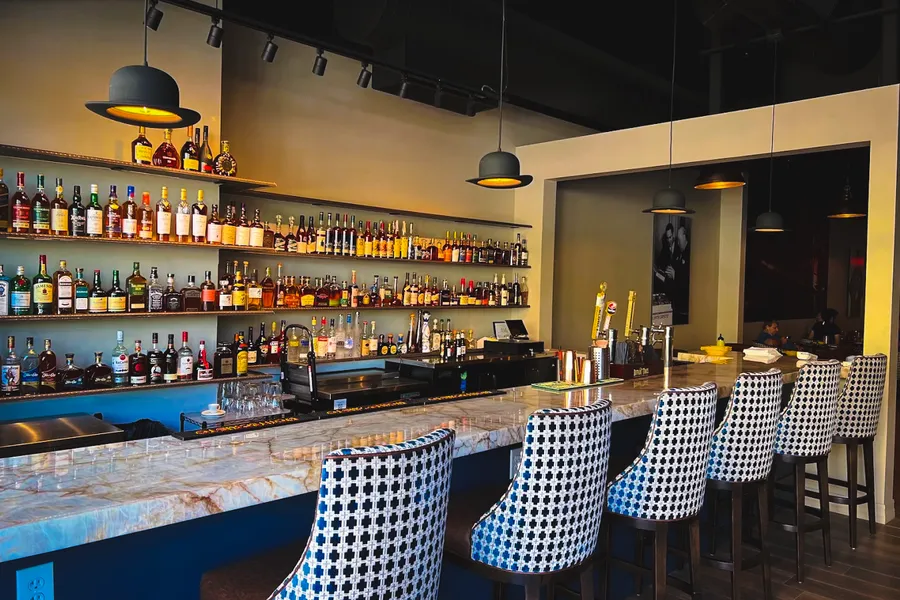 Churchill's cigar bar interior — lounge seating
