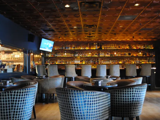 Churchill's cigar bar interior — bar area and lounge atmosphere