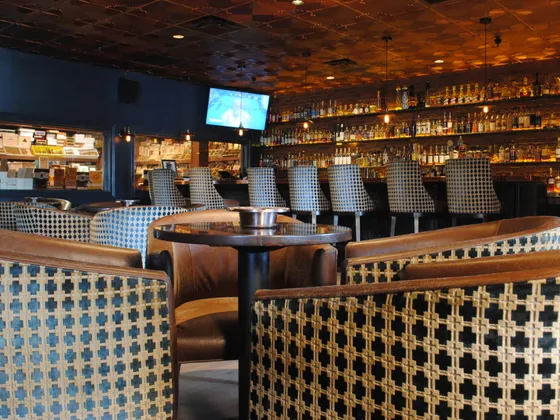 Churchill's Phoenix cigar lounge interior