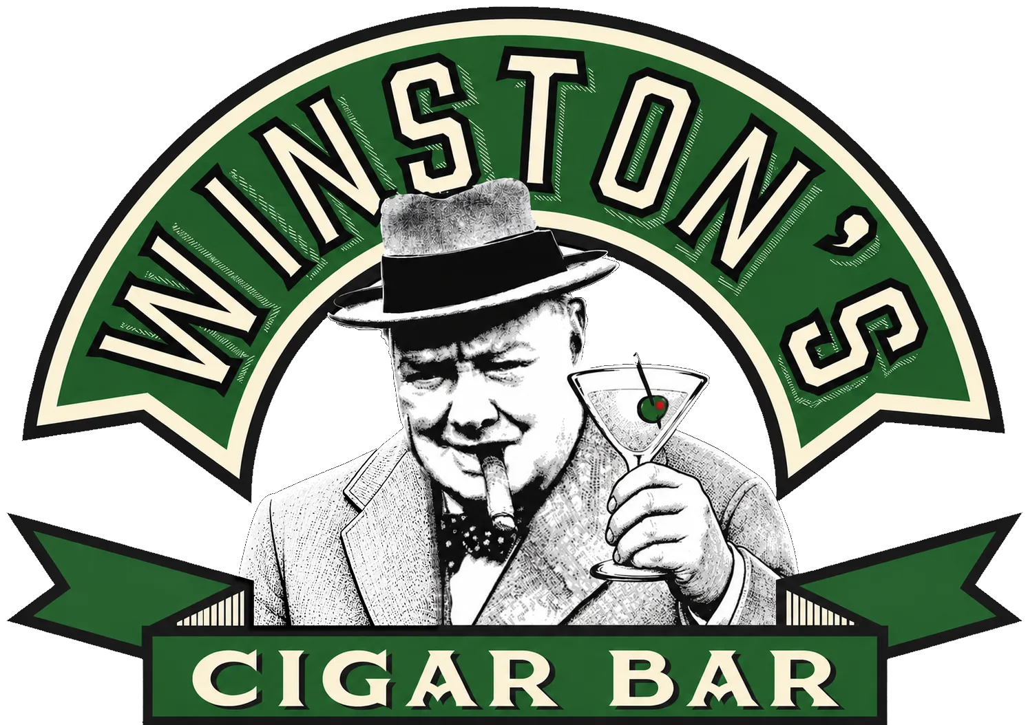 Winston's Cigar Bar logo